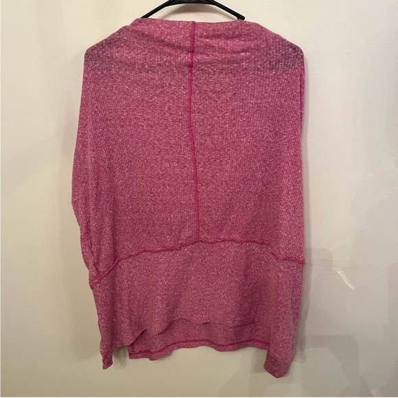 Free People Pink Londontown Asymmetrical Light Sweater XS - Picture 3 of 4
